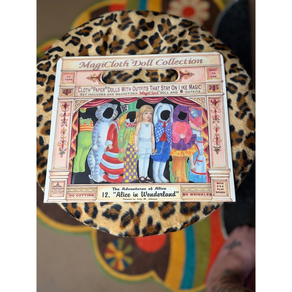 Vintage 1995 MagiCloth Alice in Wonderland Magnetic Doll Set Schylling 12